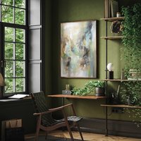 Abstrakte Kunst Mit Acryl - Leichte Töne Abstract Art Poster Premium Ap3059 Wandbild Wandbilder von SoulWallDE