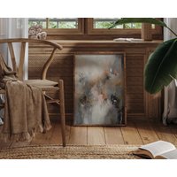 Abstrakte Kunst Mit Acryl - Leichte Töne Abstract Art Poster Premium Ap3066 Wandbild Wandbilder von SoulWallDE