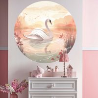 Wandtattoo Kinderzimmer Schwan Im See Wandaufkleber Sticker Aufkleber Babyzimmer Rund V419 Wandtattoo Kinderzimmer Schwan Im See Wandaufkleber Sticker Aufkleber Babyzimmer Rund V419 von SoulWallDE