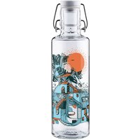 0,6L Soulbottle Glasflasche - Waterfall city von Soulbottles