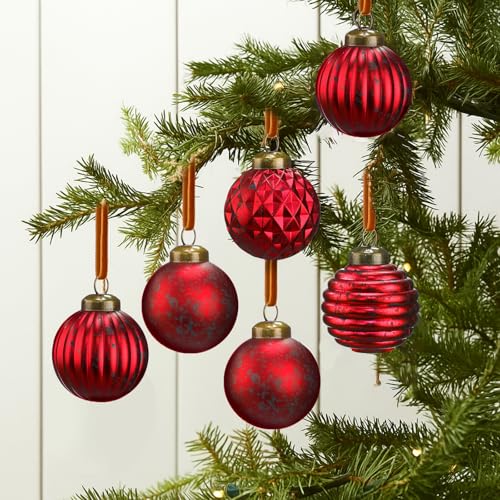 Soulchen 12 Stück Retro Vintage Weihnachtskugeln Ornamente 6,9 cm Distressed Metall Glas Weihnachten Hängende Kugeln für Weihnachtsbaum Bauernhaus Feiertage Winter Neujahr Event Party Dekor Soulchen 12 Stück Retro Vintage Weihnachtskugeln Ornamente 6,9 cm Distressed Metall Glas Weihnachten Hängende Kugeln für Weihnachtsbaum Bauernhaus Feiertage Winter Neujahr Event Party Dekor von Soulchen