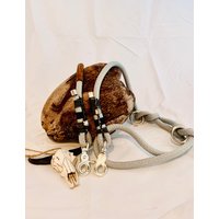 Tauleine Silver/Grey, Paracord, Seemannsleine Ppmseil Hellgrau Führungsleine von SouldogManufaktur