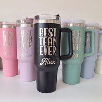 Best Team Ever Becher Geschenk Bestes Personalisiert Mitarbeiter Teamgeschenk Kollegin Dankeschön von SoulgoodiesDesigns