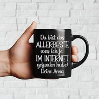 Internet Dating Fun Tasse Personalisierbar Mit Name Geschenk Jahrestag Für Ihn Spruch Kaffeetasse von SoulgoodiesDesigns