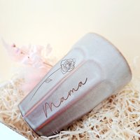 Mama Tasse Personalisiert Geburtsblume Becher Geschenk von SoulgoodiesDesigns