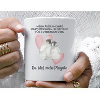 Pinguin Tasse Geschenk Für Partner Liebeserklärung Jahrestag Frau Verlobung Partnertasse Valentinstag Präsent Freundin von SoulgoodiesDesigns