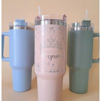 Prinzessin Becher Krone Personalisiert Isolierbecher Tasse Geschenk von SoulgoodiesDesigns