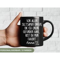 Tasse Internet Dating Geschenk Für Ihn Personalisierte Coffeemug Funny Anniversary Gift For Men Personalized Mug Gift Boyfriend Tea Cup von SoulgoodiesDesigns