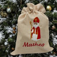 Personalisierter Nikolaussack Mit Bestickung - Motiv St. Nikolaus Röm.-Kath. Nikolaussackerl Personalisierter Nikolaussack Mit Bestickung - Motiv St. Nikolaus Röm.-Kath. Nikolaussackerl von SoulmateCaps