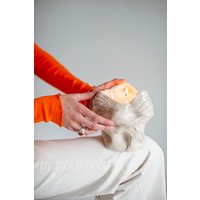 Handgemachte Skulptur Kerze - Keramik Textur Design Dekoration Keramikgefäß Hochzeitsgeschenk von SoultyLife