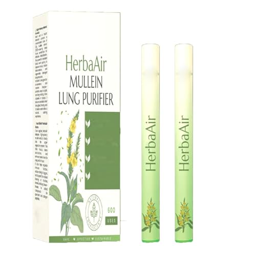 Timilk Herbaair Mullein Lung Purifier,Upgraded Herbal Diffuser Pen | Mullein Inhaler for Lung Cleansing and Breathing Support | Portable Atomizing Air Freshener (2) von Soumiey