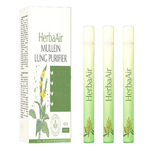Timilk Herbaair Mullein Lung Purifier,Upgraded Herbal Diffuser Pen | Mullein Inhaler for Lung Cleansing and Breathing Support | Portable Atomizing Air Freshener (3) von Soumiey
