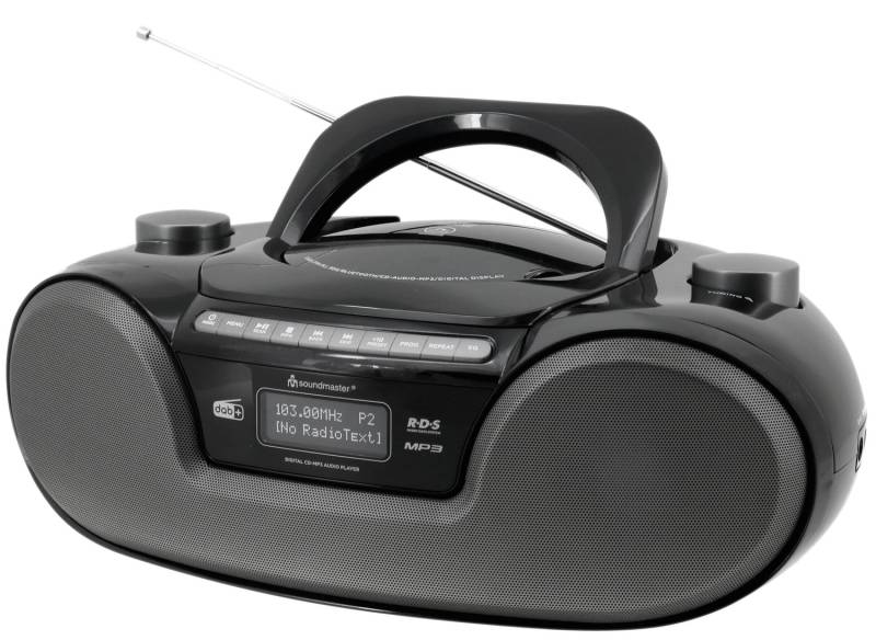 Soundmaster Boombox Musikbox Bluetooth Cd Dab+ Ukw Radio Weiß Tragbar B-Ware von SoundMaster