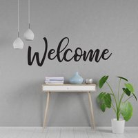 Vinyl Aufkleber | "Welcome" Türschild Kirche Anbetungskirche von SoundSayings