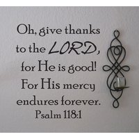 Vinyl-Wand-Aufkleber | Psalm 1181 "Oh, Danke Dem Herrn, Denn Er Ist Gut, Seine Barmherzigkeit Hält Ewig An." Vinyl-Wand-Aufkleber | Psalm 1181 "Oh, Danke Dem Herrn, Denn Er Ist Gut, Seine Barmherzigkeit Hält Ewig An." von SoundSayings