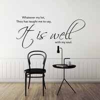 Vinyl-Wand-Kunst-Aufkleber | "Es Ist Gut Mit Meiner Seele" von SoundSayings
