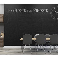 Vinyl-Wand-Kunst-Dekor | "Zu Gesegnet, Um Gestresst Zu Sein" Vinyl-Wand-Kunst-Dekor | "Zu Gesegnet, Um Gestresst Zu Sein" von SoundSayings