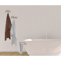 Vinyl-Wand-Zeichen Abziehbilder | "Sein" & "Hers" Vinyl-Wand-Zeichen Abziehbilder | "Sein" & "Hers" von SoundSayings