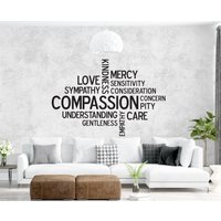 Vinyl Wandtattoo Kunst | Mitgefühl Wort Cluster Kirche Zeichen Predigt Serie Missionen Adoption Liebe Empathie Pflege Jugend Gruppe Klassenzimmer Vinyl Wandtattoo Kunst | Mitgefühl Wort Cluster Kirche Zeichen Predigt Serie Missionen Adoption Liebe Empathie Pflege Jugend Gruppe Klassenzimmer von SoundSayings