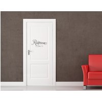 Vinyl Zeichen Aufkleber | "Restroom" Toilette - Badezimmer von SoundSayings
