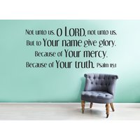 Wandtattoo Aus Vinyl | Psalm 1151 "Nicht Zu Uns, O Herr, Nicht Sondern Ihrem Namen Gebe Ehre..." Wandtattoo Aus Vinyl | Psalm 1151 "Nicht Zu Uns, O Herr, Nicht Sondern Ihrem Namen Gebe Ehre..." von SoundSayings