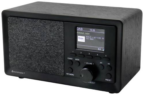 soundmaster DAB350SW Tischradio DAB+, UKW USB Inkl. Lautsprecherbox, Weckfunktion Schwarz soundmaster DAB350SW Tischradio DAB+, UKW USB Inkl. Lautsprecherbox, Weckfunktion Schwarz von Soundmaster
