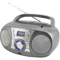 Soundmaster SCD1800TI CD-Radio DAB+, UKW AUX, Bluetooth®, CD, USB Grau von Soundmaster