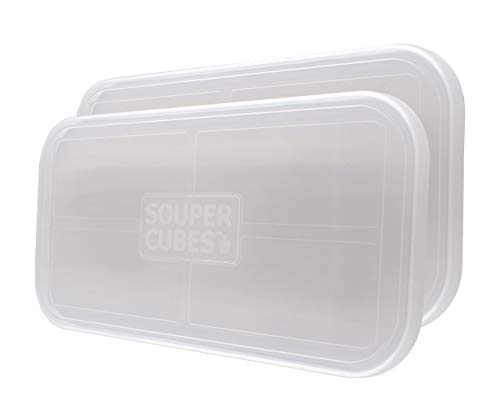 Souper Cubes Deckel für Souper Cubes Tabletts (2er Pack, nur Deckel) von Souper Cubes