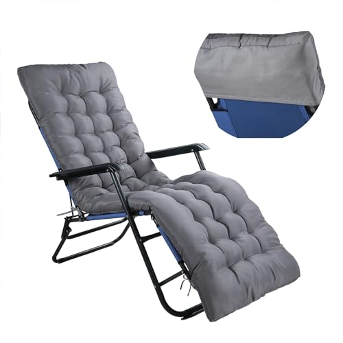 Sour Lemon Bankkissen, Sitzkissen für Sonnenliege, Gartenstuhl, Sonnenliege, dick, Ersatz-Kissen für Gartenliege, rutschfest, für Veranda, Schaukel, Terrasse, Rasen (GY, 190 x 60 x 12 cm) von Sour Lemon