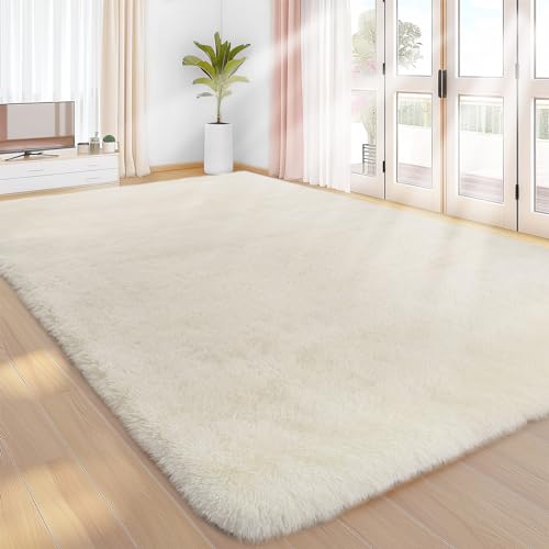 Sour Lemon Hochflor Teppich Creme Teppich Wohnzimmer 240x340 Waschbar Anti-Rutsch Extra Große Teppiche Schlafzimmer Flauschige Moderne Teppiche Matte Teppichen für Schlafzimmer Kinderzimmer Sour Lemon Hochflor Teppich Creme Teppich Wohnzimmer 240x340 Waschbar Anti-Rutsch Extra Große Teppiche Schlafzimmer Flauschige Moderne Teppiche Matte Teppichen für Schlafzimmer Kinderzimmer von Sour Lemon