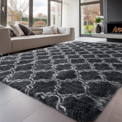 Sour Lemon Hochflor Teppich Grau Teppich Wohnzimmer 200x300 Waschbar Anti-Rutsch Extra Große Teppiche Schlafzimmer Flauschige Moderne Teppiche Matte Teppichen für Schlafzimmer Kinderzimmer Sour Lemon Hochflor Teppich Grau Teppich Wohnzimmer 200x300 Waschbar Anti-Rutsch Extra Große Teppiche Schlafzimmer Flauschige Moderne Teppiche Matte Teppichen für Schlafzimmer Kinderzimmer von Sour Lemon