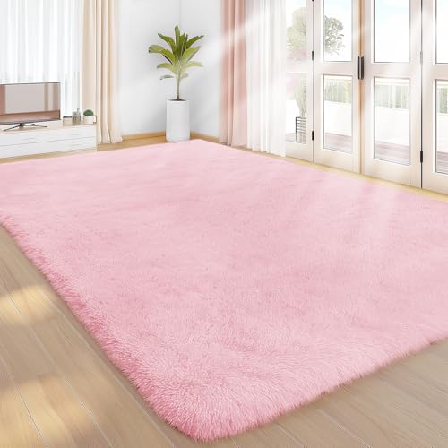 Sour Lemon Hochflor Teppich Teppich Wohnzimmer 240x340 waschbar Anti-Rutsch extra große zottelige weiche Teppich Flauschige Moderne Boden Teppiche Matte neben Teppichen für Schlafzimmer von Sour Lemon