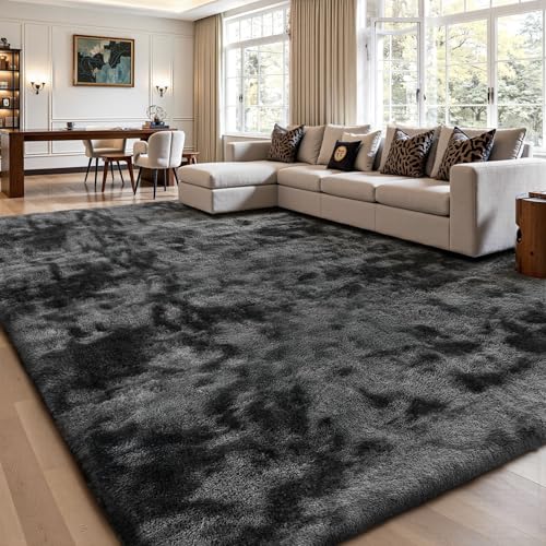 Sour Lemon Teppich für Schlafzimmer, Wohnzimmer, flauschiger Teppich, großer Teppich, zotteliger Teppich, weicher Plüsch, pelziger Nachttisch, maschinenwaschbar, für Kinder, Mädchen, Jungen von Sour Lemon