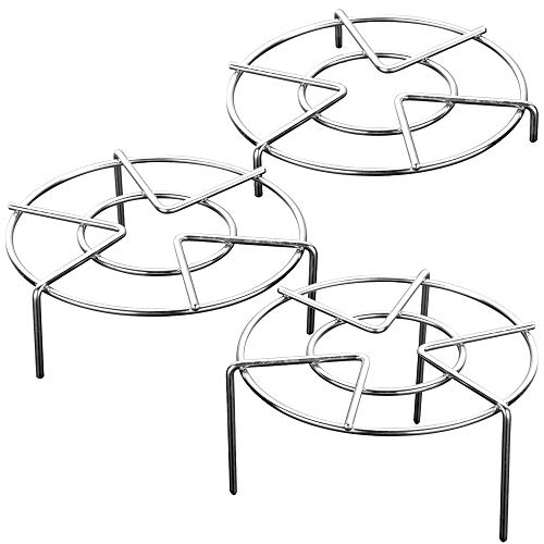 3er Set, Trivet Edelstahl-Grillhalter, Dampfgitter in 3 Größen von Source Ton, Kochständer für 1,2 Zoll, 2,8 Zoll Töpfe und Pfannen 3er Set, Trivet Edelstahl-Grillhalter, Dampfgitter in 3 Größen von Source Ton, Kochständer für 1,2 Zoll, 2,8 Zoll Töpfe und Pfannen von SourceTon