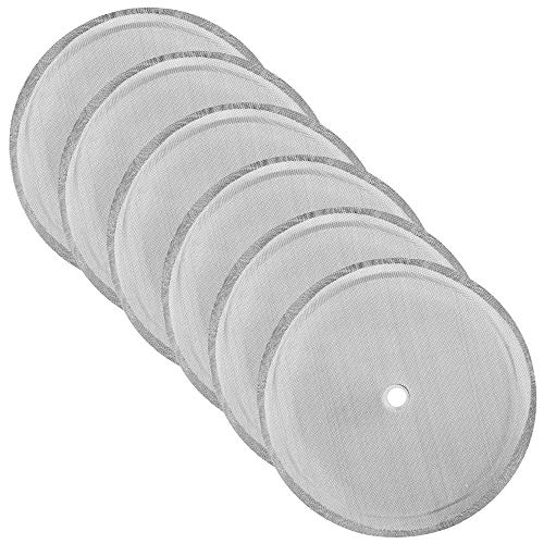 SourceTon 6 x Ersatzfilter für französische Presse 1000ml 8 Tassen Edelstahl 1000ml von SourceTon
