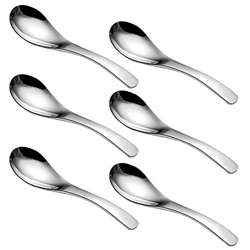 SourceTon Suppenlöffel aus Edelstahl, robust, 14 cm, 6 Stück von SourceTon