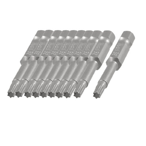 10 PCS 1/10,2 cm X 50 mm x 4,5 mm x 3 mm T15 Magnetic Torx-Schraubendreher-Bits de von uxcell