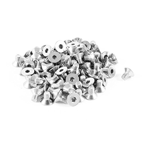 sourcing map 100 Stück Edelstahl 304HC Senkkopf Schraube M5 x 8 mm de von uxcell