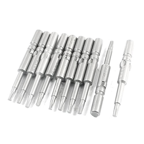 2,5 mm x 60 mm Torx Magnet Head Elektrische Schraubendreher Treiber Bits 10 PCS von sourcing map