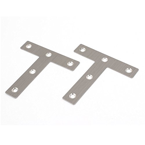sourcing map 2 Stück 3"" x 3"" T Form Winkelverbinder Metallverbinder Flachverbinder DE de von uxcell