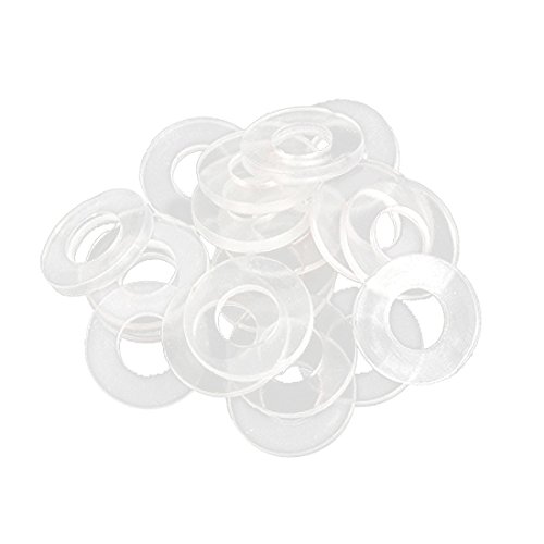 sourcing map 20St Flache Unterlegscheibe Gummi Dichtung 19mm AD 8,5mm ID 2mm Dicke Klar sourcing map 20St Flache Unterlegscheibe Gummi Dichtung 19mm AD 8,5mm ID 2mm Dicke Klar von uxcell
