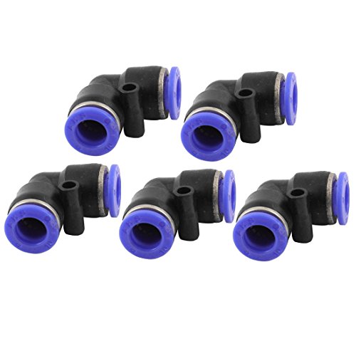 sourcing map 5Stk. Luft Pneumatisch 10mm L From Eindrücken Ellbogen Verbinder Rohr Fitting von sourcing map