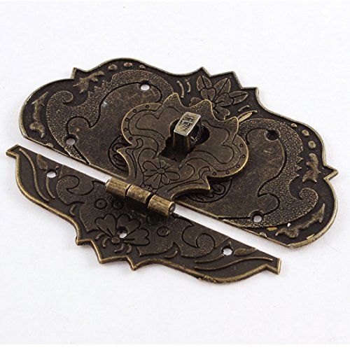sourcing map 97 mmx73 mm Koffer Jewelry Box Haspe Latch Lock Antik Bronze Ton de von uxcell