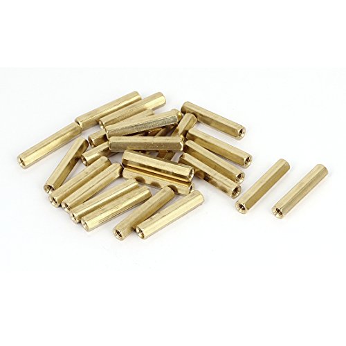 sourcing map 25 Stück M4 x 30mm Innengewinde Messing Sechskant Abstandshalter Säulen Abstands Mutter sourcing map 25 Stück M4 x 30mm Innengewinde Messing Sechskant Abstandshalter Säulen Abstands Mutter von uxcell
