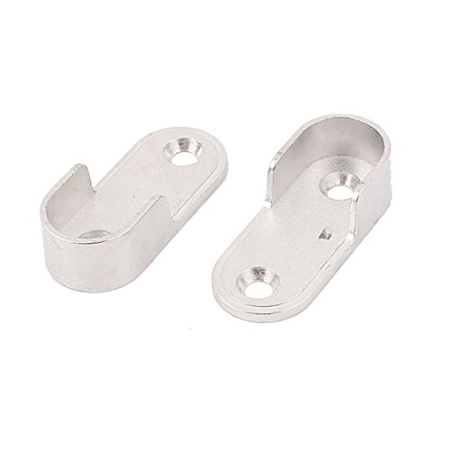 sourcing map Oval Kleiderschrank Kleiderstange Spurstangenkopf Halterung Silber Ton Paar de sourcing map Oval Kleiderschrank Kleiderstange Spurstangenkopf Halterung Silber Ton Paar de von uxcell