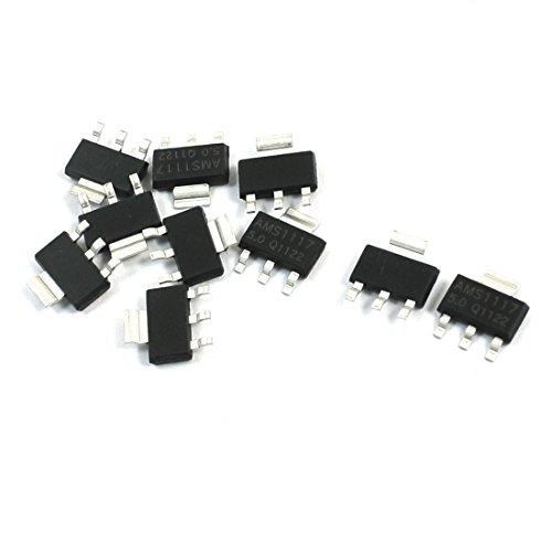 sourcingmap® 10Stk AMS1117 SOT-223 5V SMD PCB Oberflächen montage Spannung Regler Konverter von Sourcingmap