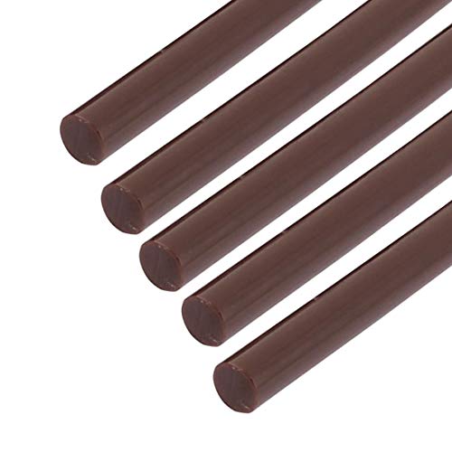sourcing map 5 Stück Mini Heißklebepistole Stöcke 10 Zoll x 0,27 Zoll für Klebepistolen, Braun von uxcell