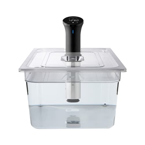 Sous Vide Tools Container aus Polycarbonat, 20 l, mit Deckel für den Sous-Vide-Stick von Anova, nicht-haftend und spülmaschinengeeignet, SVT-PS24GN-ANOVA, For Use With Anova Sous Vide Circulators von Sous Vide Tools