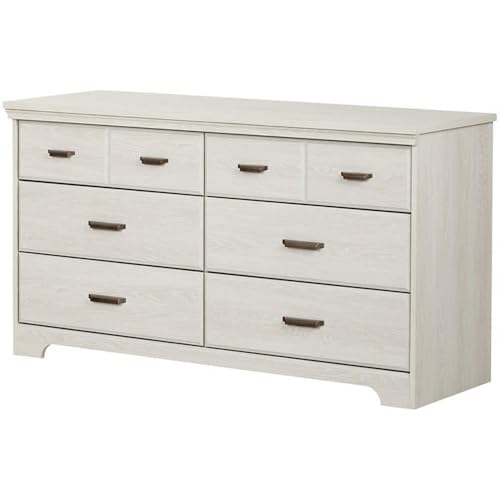 South Shore Versa Collection Doppelkommode mit 6 Schubladen, Wintereiche mit antiken Griffen South Shore Versa Collection Doppelkommode mit 6 Schubladen, Wintereiche mit antiken Griffen von South Shore