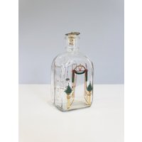 Holmegaard Glas Weihnachtsflasche Dekanter Juleflaske 1986 von SouthShoreVintageNY